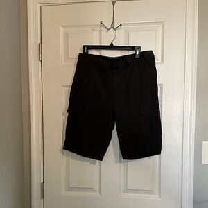 First Wave Men's Black Cargo Shorts